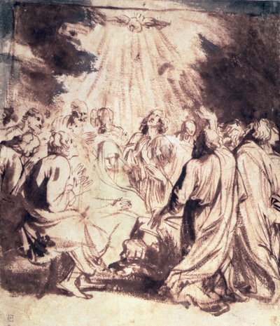 Pentecost, 1620-1 by Anthony van Dyck